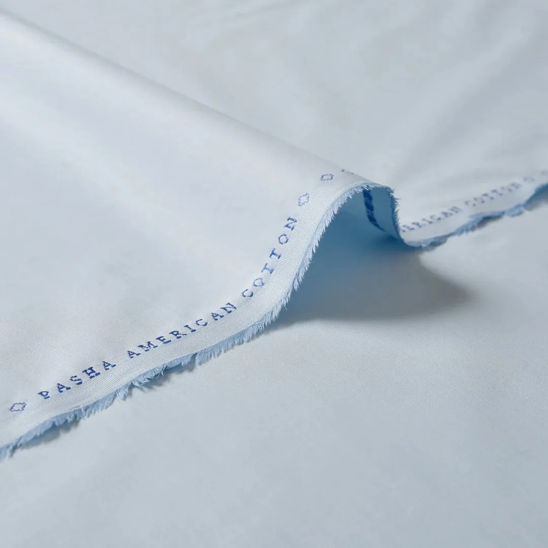 American cotton fabric with soft white weave and selvedge edge showing premium cotton textile quality