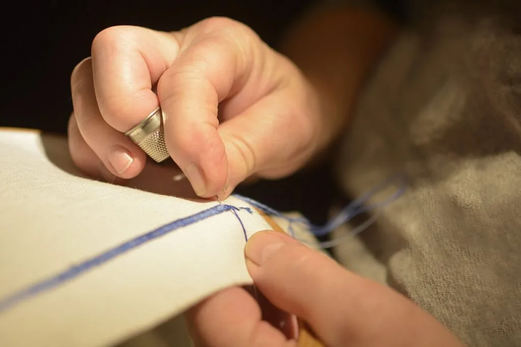 Hand sewing without a sewing machine