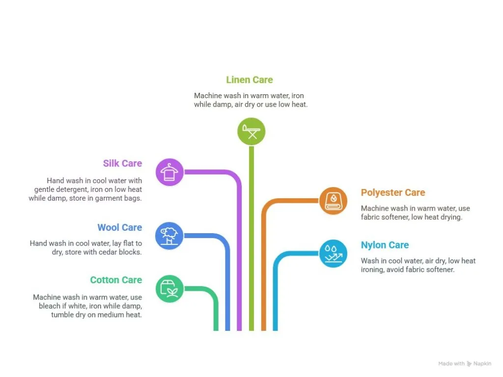 Fabric Care and Maintenance Guide - visual selection
