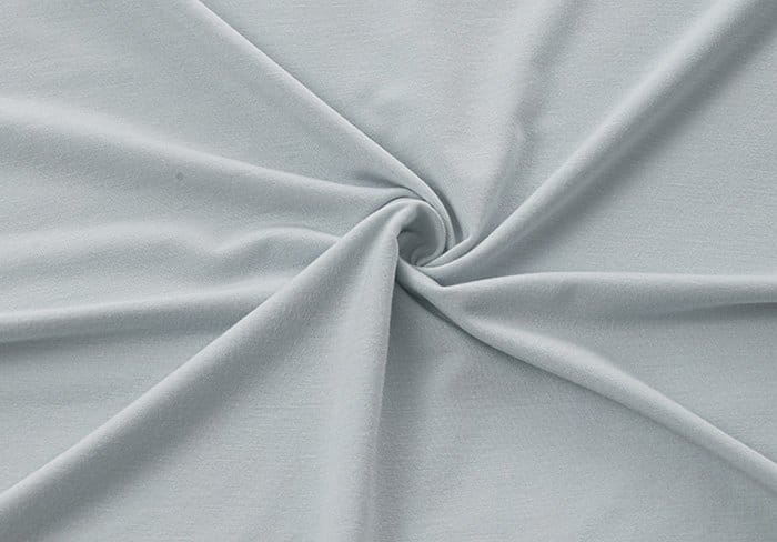 Smooth modal fabric in soft gray swirl pattern