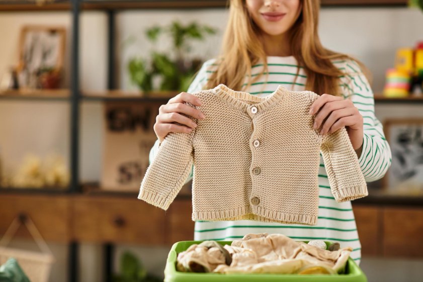 Maintaining the integrity of organic materials showing proper care for sustainable baby clothes and eco-friendly washing methods