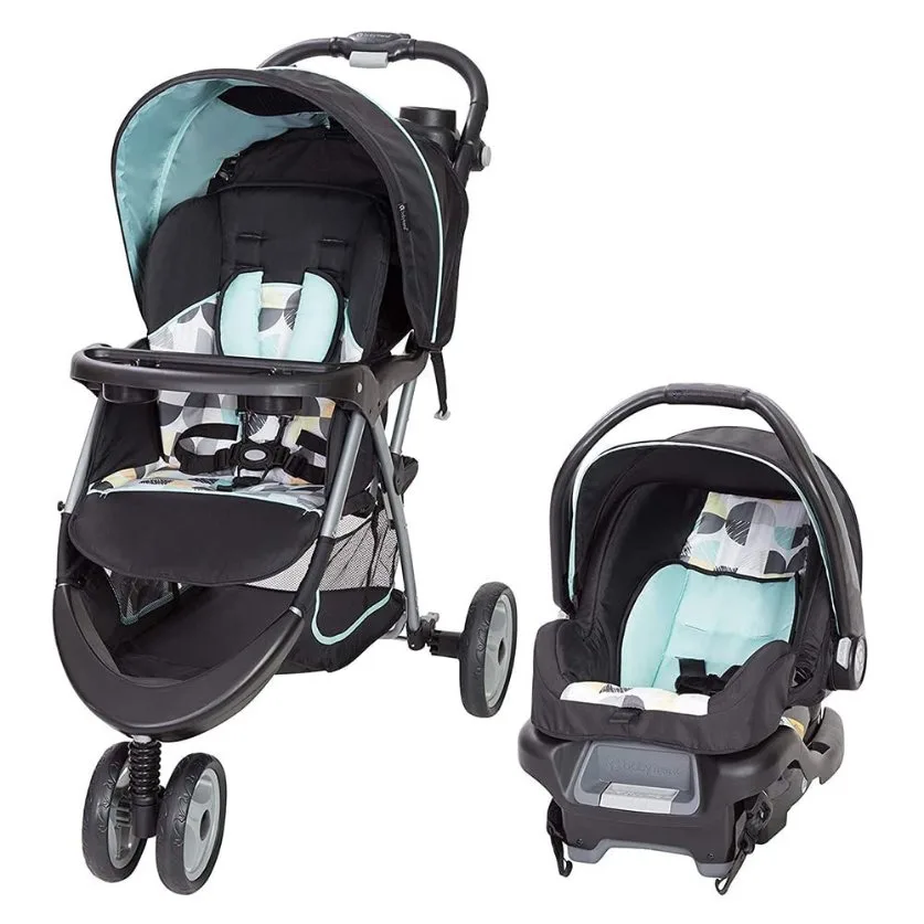 Baby Trend EZ Ride 35 Travel System in Doodle Dots pattern