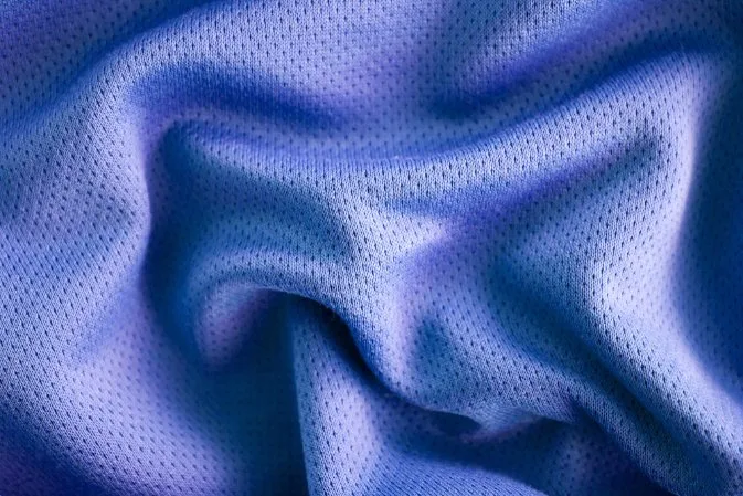 close shot of a soft athletic fabric