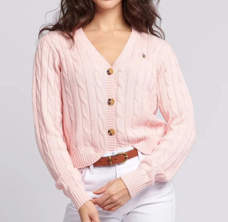 Cropped cardigan fashion styling