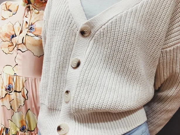 V-neck sweater styling demonstration