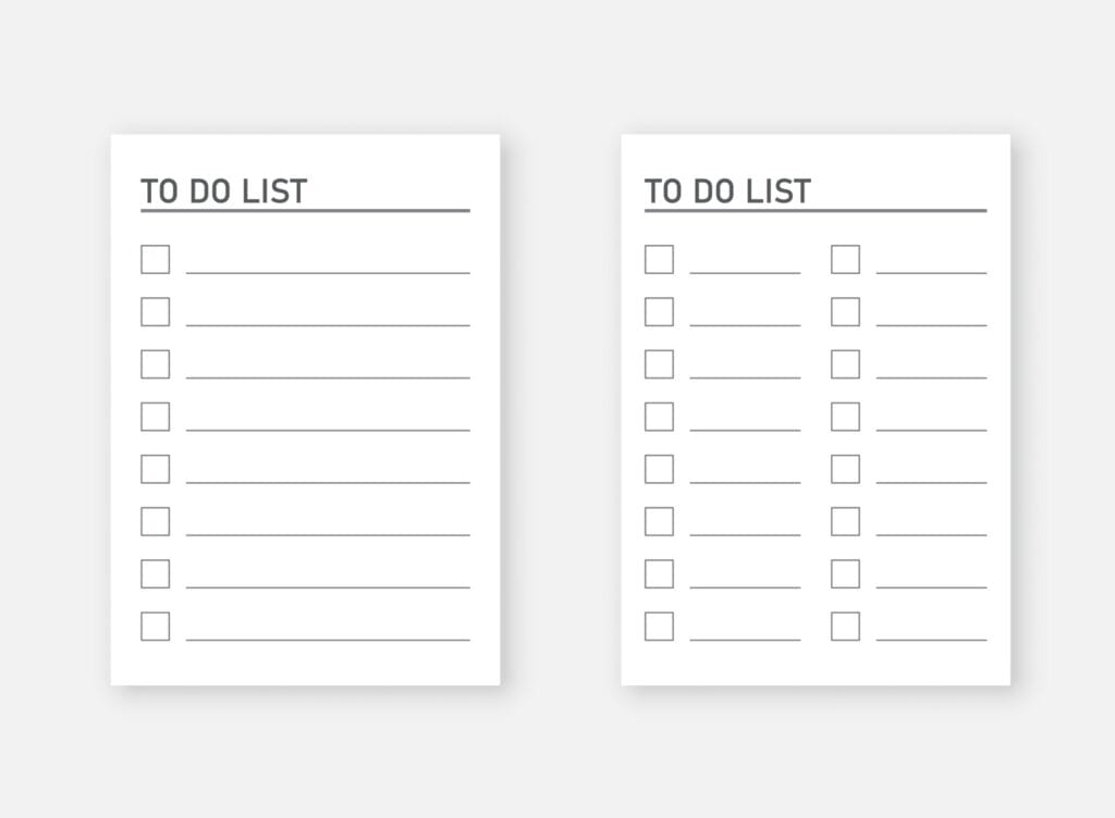 To do list seller checklist sheet