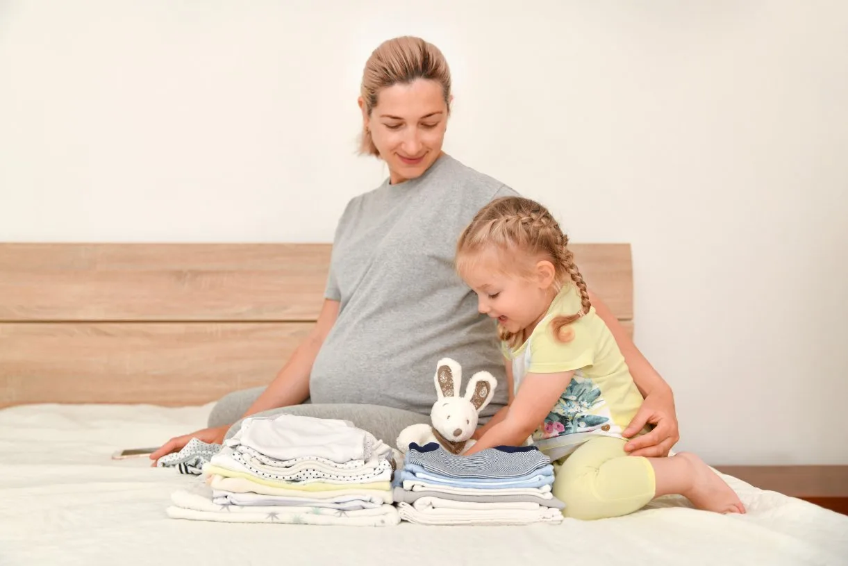 Parent and child bonding while choosing clothes together showing trust and communication