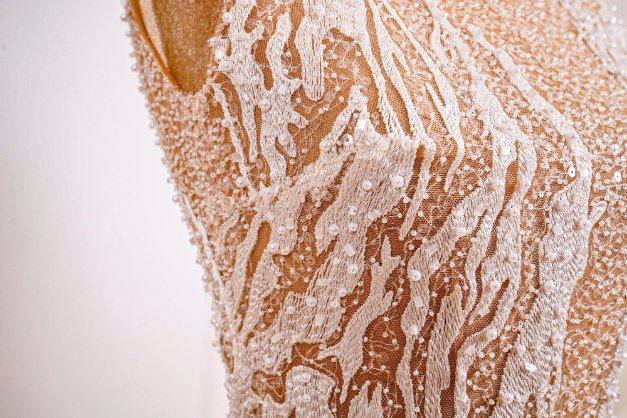 Beaded Lace Fabric (1)