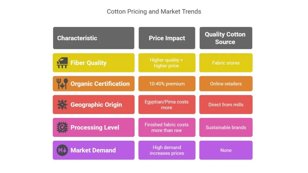 Cotton Fabric Pricing and Market Trends - visual selection