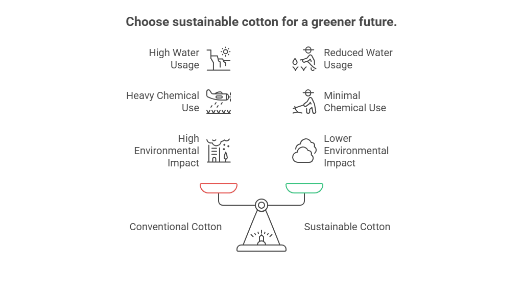 Cotton Fabric Sustainability and Environmental Impact - visual selection