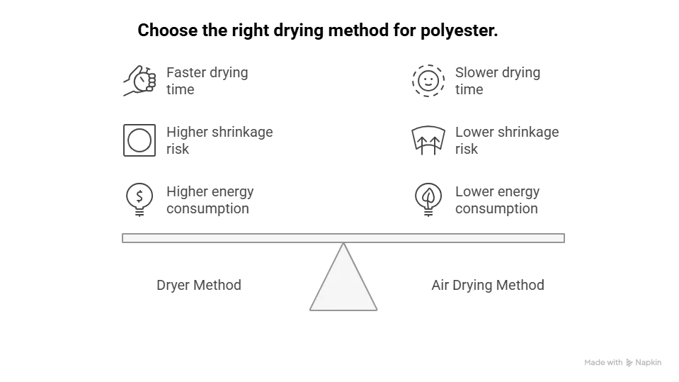 Drying Polyester Properly - visual selection