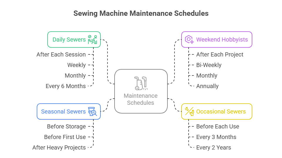 Maintenance Schedules by Usage Type - visual selection