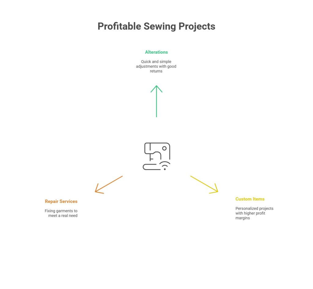 Most Profitable Sewing Projects - visual selection