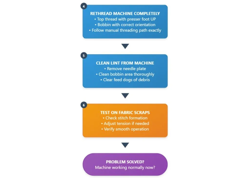 Sewing Machine Troubleshooting flowchart (2)