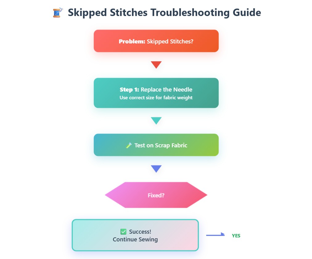 skipped stitches troubleshooting guide