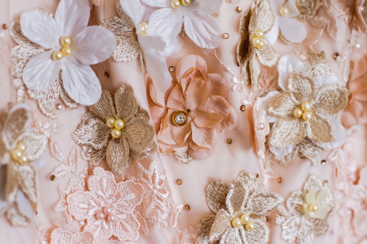 Modern 2025 applique lace trends featuring 3D textures, sustainable materials, and minimalist designs