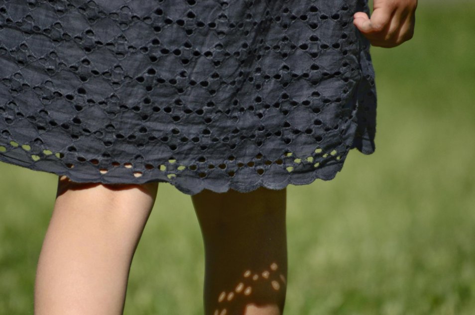 Contemporary fashion and home decor featuring modern eyelet fabric applications