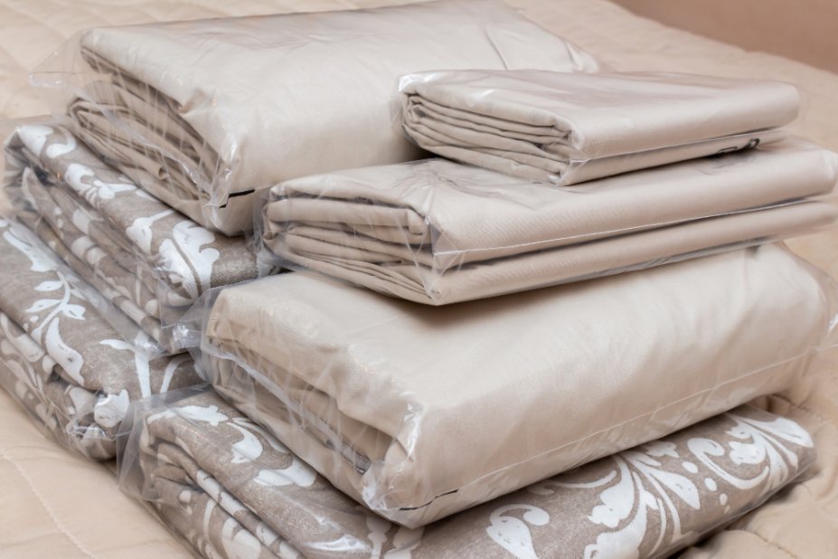 Collection of premium sateen cotton sheets showing different brands and colors