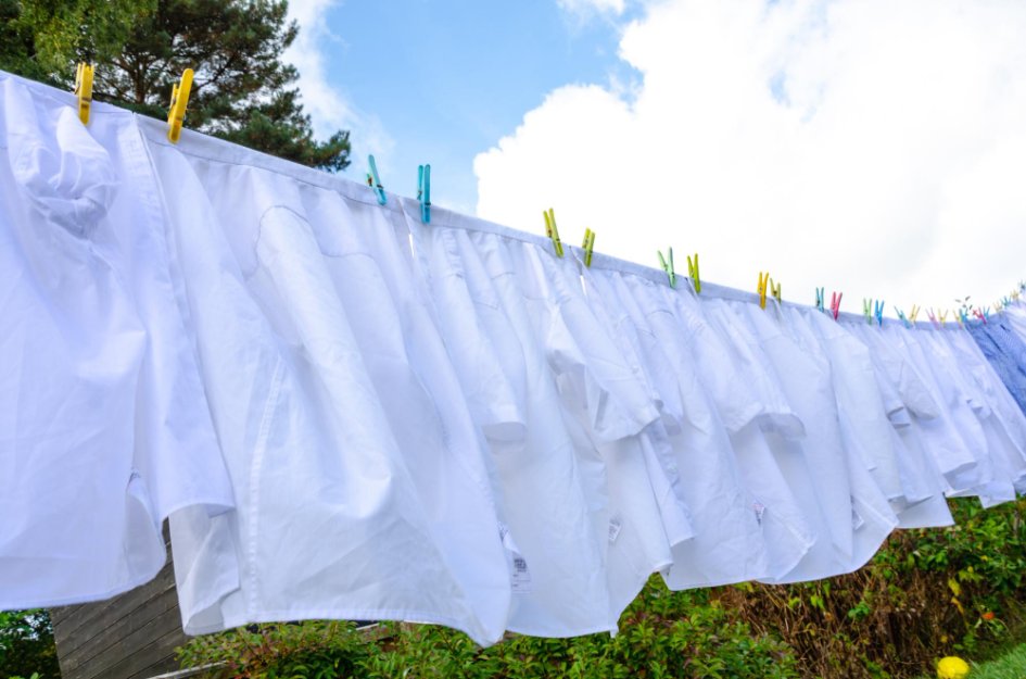 Cotton lawn care instructions showing proper washing, drying, and ironing techniques