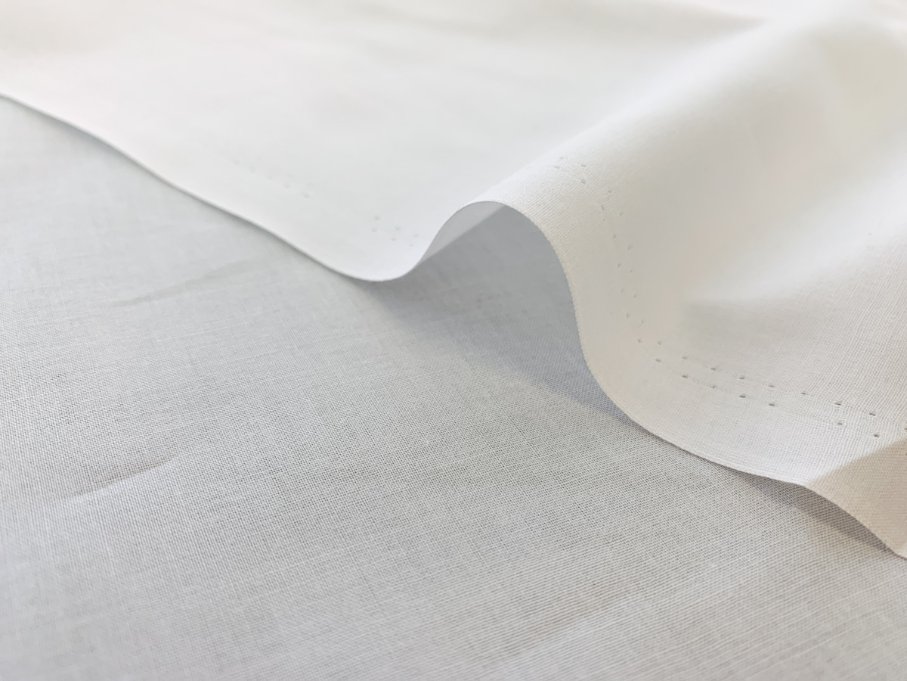 Light, soft batiste cotton fabric draped smoothly.