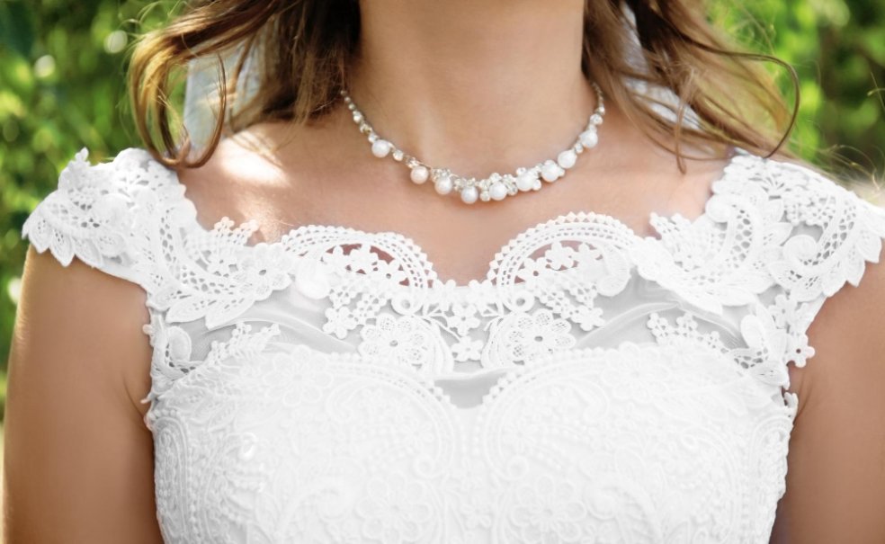 Elegant crochet lace dress showcasing fashion applications of the fabric