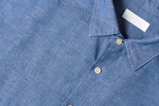 Fashion and design applications for chambray cotton showing various clothing styles and uses