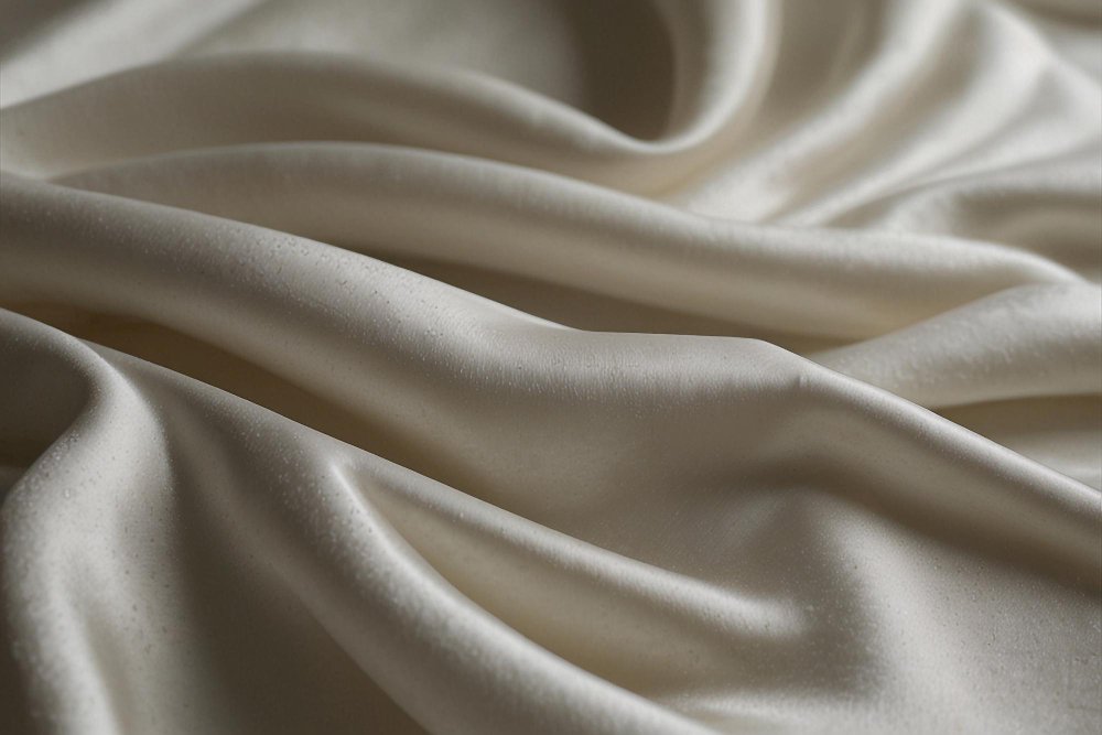 Visual diagram showing sateen weave pattern with four-over-one thread technique
