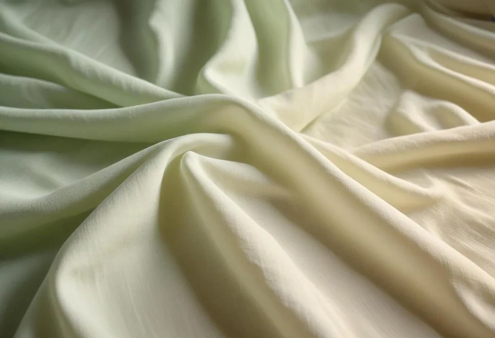 Cotton lawn fabric samples showing the lightweight, smooth texture and semi-transparent quality