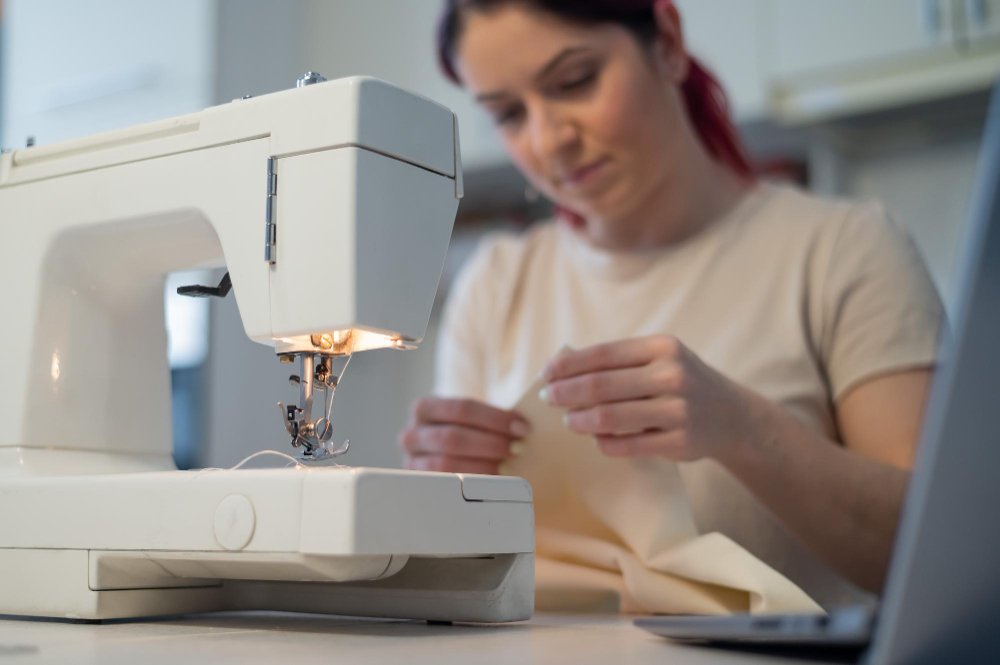 Why Start Sewing in 2025 - Creative workspace with sewing supplies