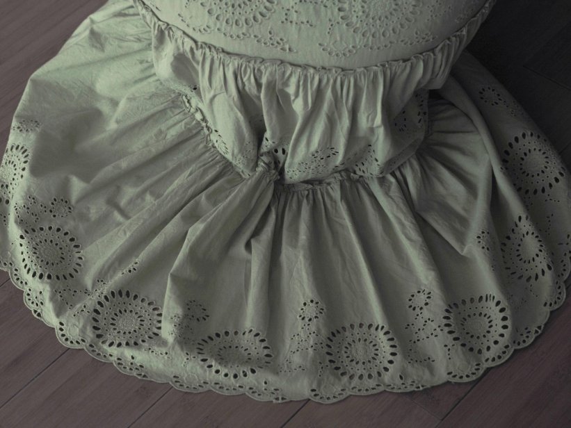 Modern 2025 fashion showcasing broderie anglaise in contemporary styles and colors