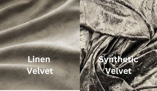 Environmental and performance comparison of linen velvet versus synthetic velvet