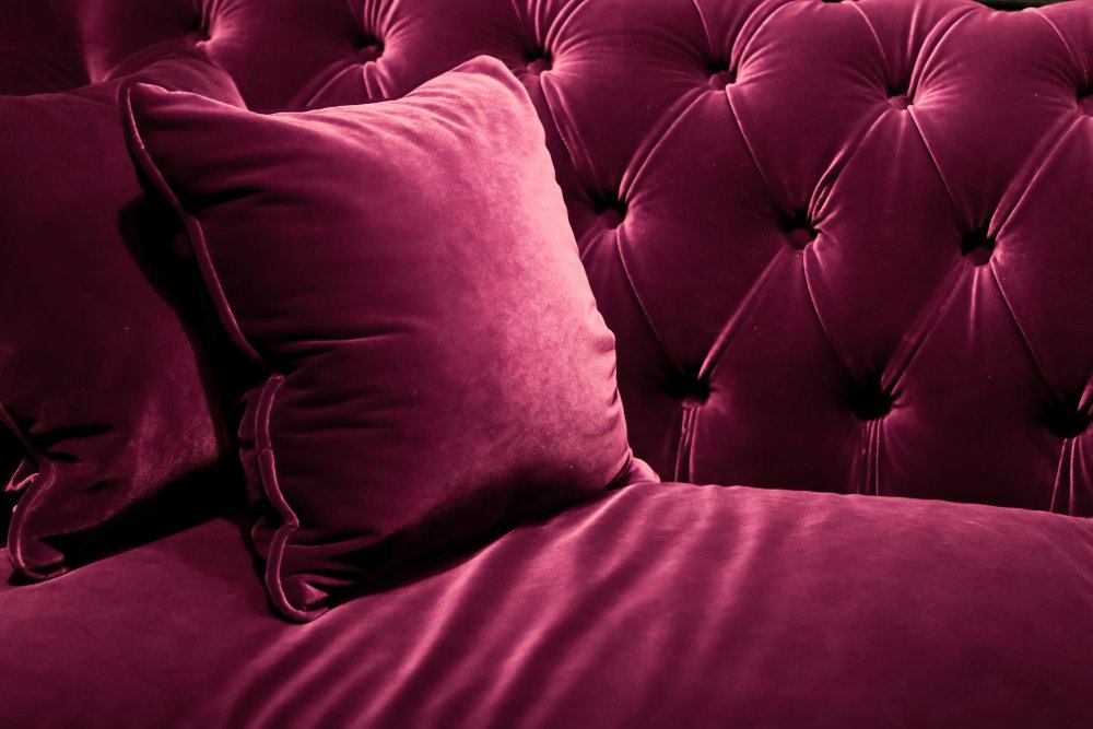 Various applications of linen velvet in upholstery, drapery, and home decor