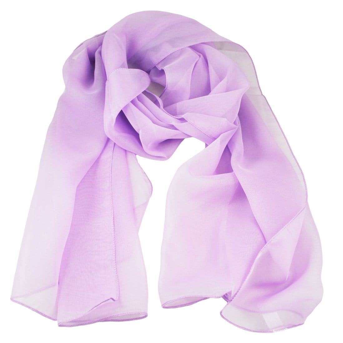 Sheer chiffon scarf in soft pastel color with lightweight texture