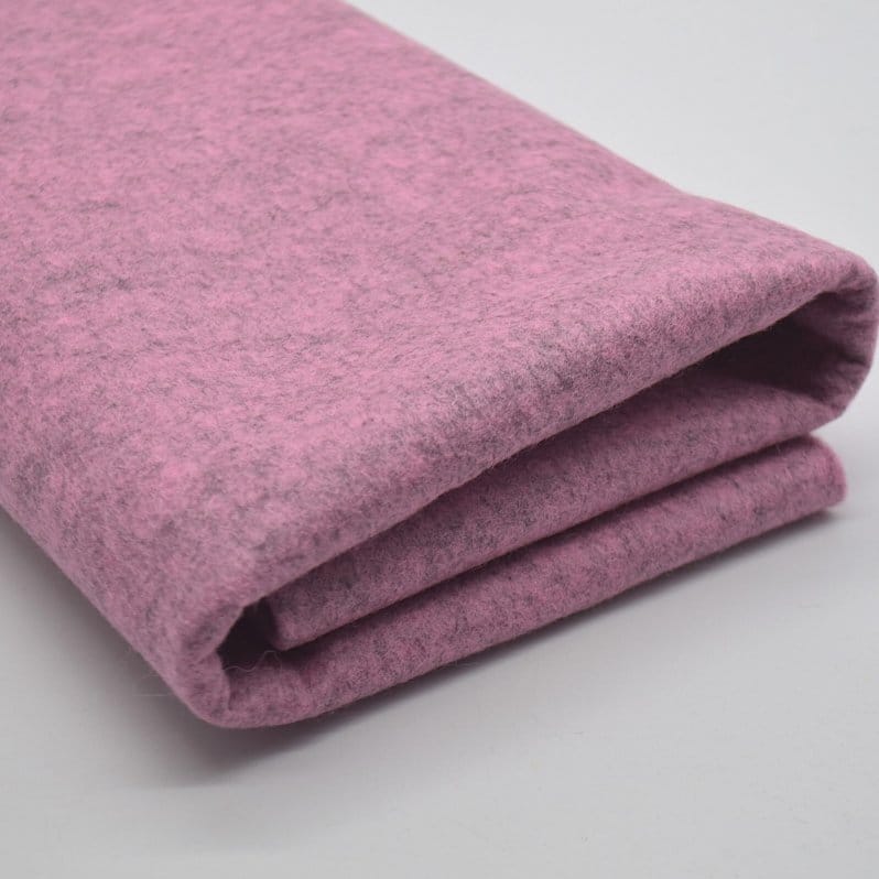 Folded wool felt fabric showing texture and thickness for care and maintenance guidance