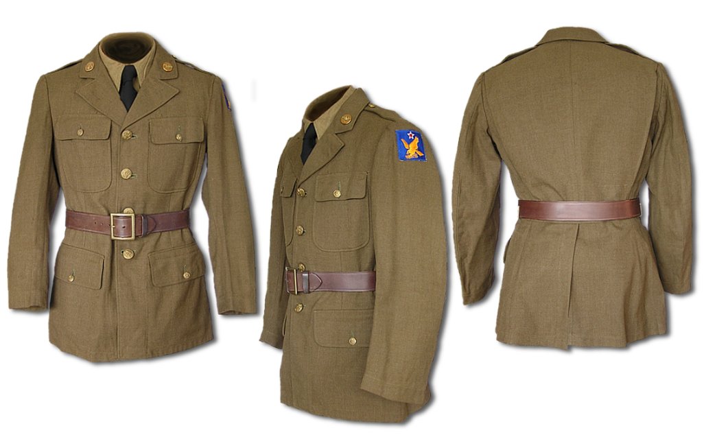 Historic military uniforms made from wool serge fabric. Credit: www.usww2uniforms.com