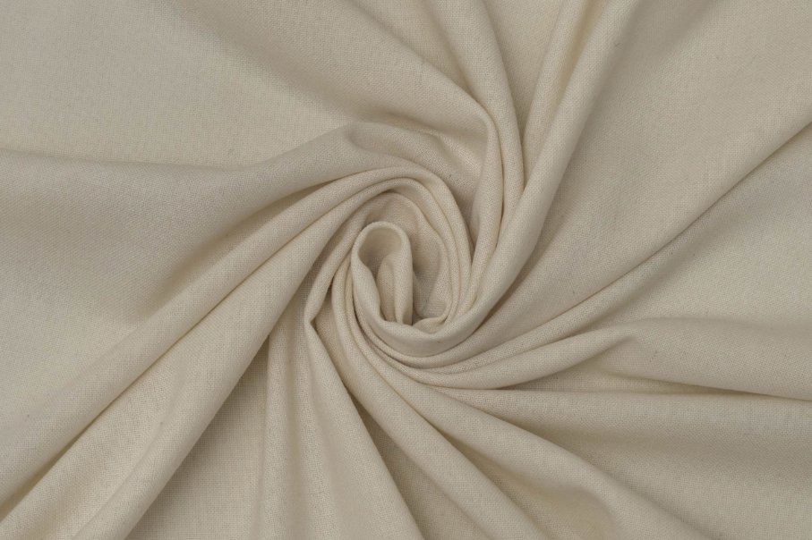 Close up view of wool Voltaire fabric showing plain weave and soft texture