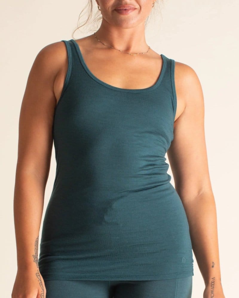 Transformative teal fitted top