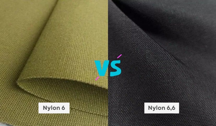 Side-by-side comparison of Nylon 6 and Nylon 6,6 fabrics highlighting differences in weave, texture, strength and industrial performance.